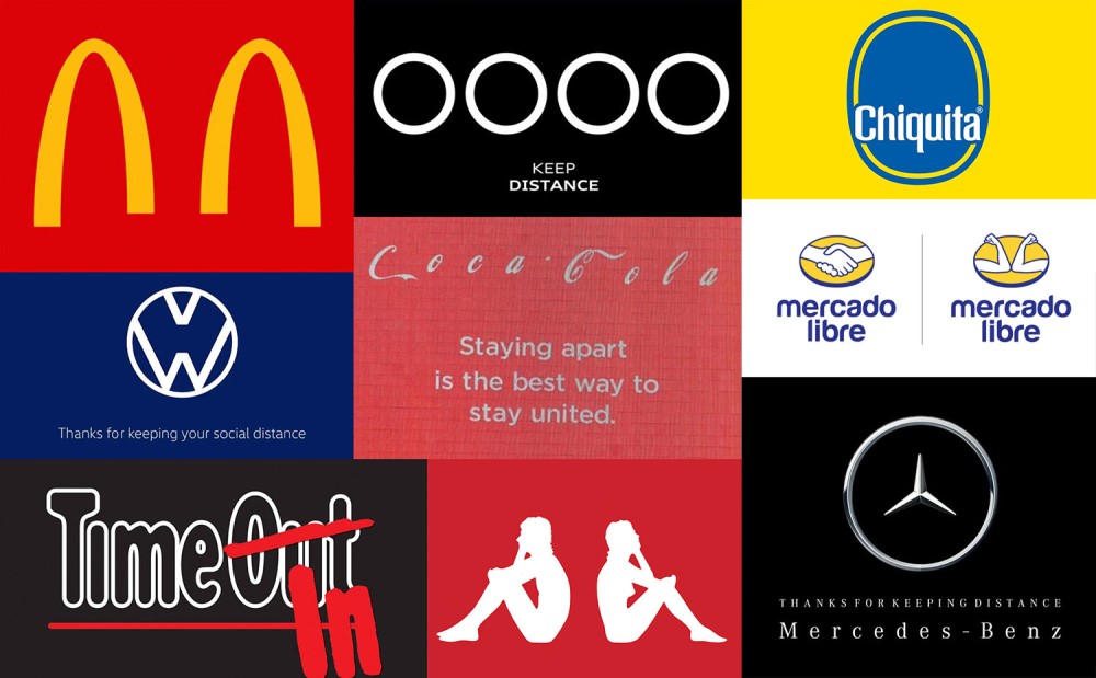 restyling brand più famosi per social distancing covid 19